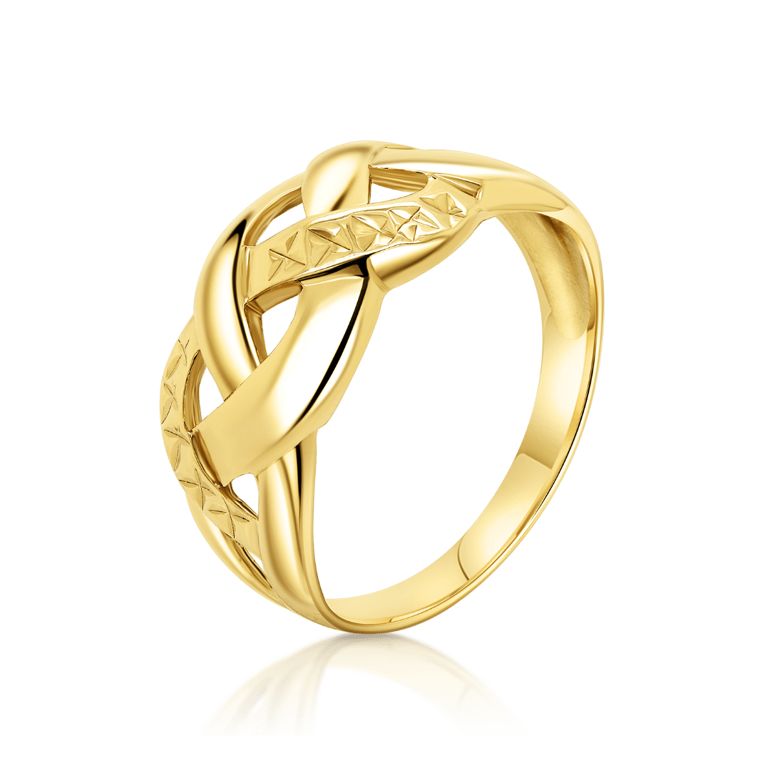 inel din aur galben de 14K  1