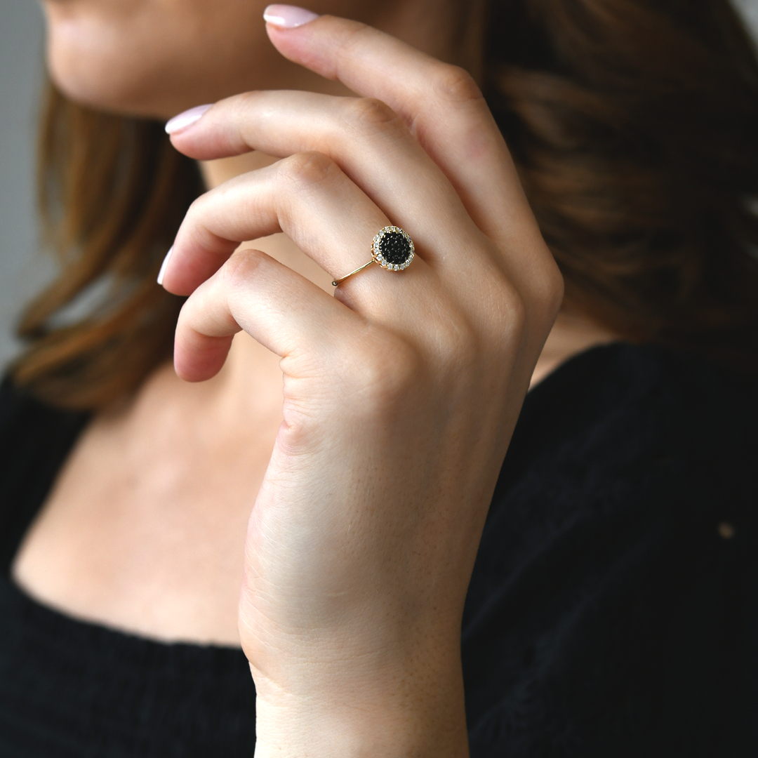 inel din aur galben de 14K  2