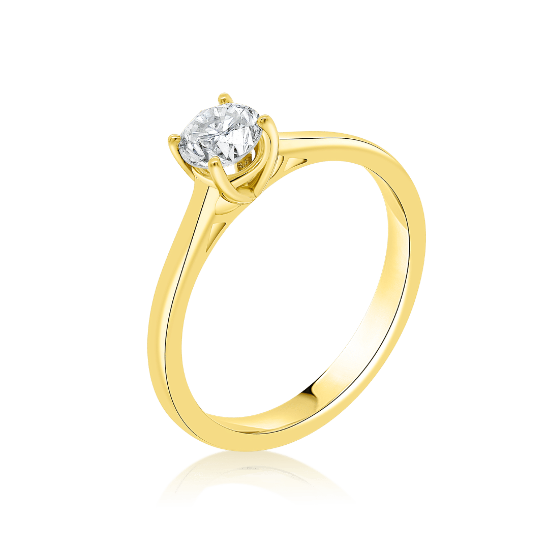 inel din aur galben de 14K  1