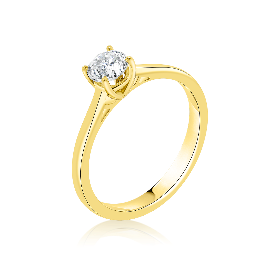 inel din aur galben de 14K  1