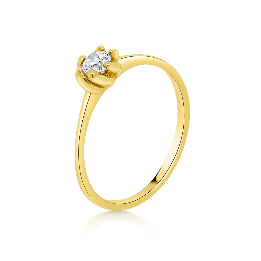 Inel din aur galben de 14K  1