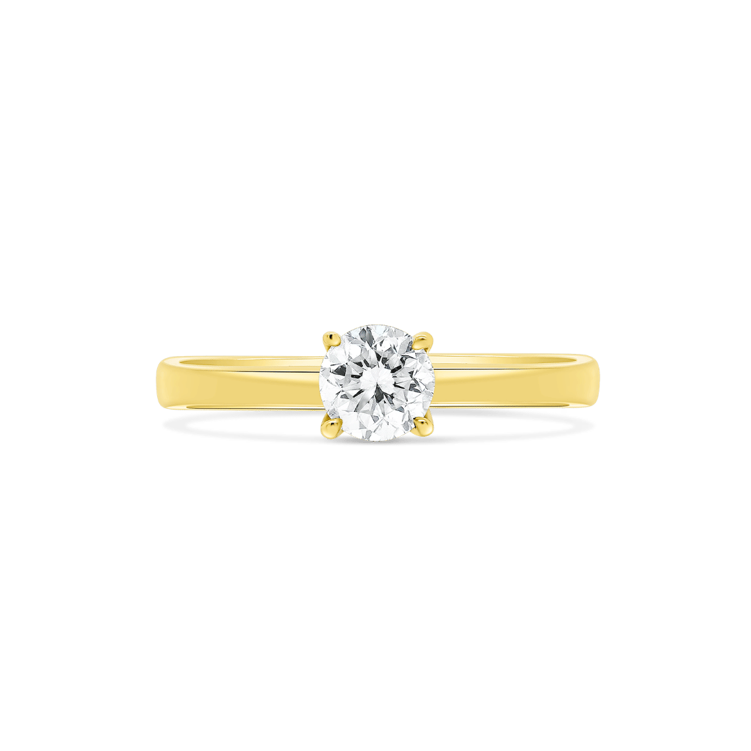 inel din aur galben de 14K  3