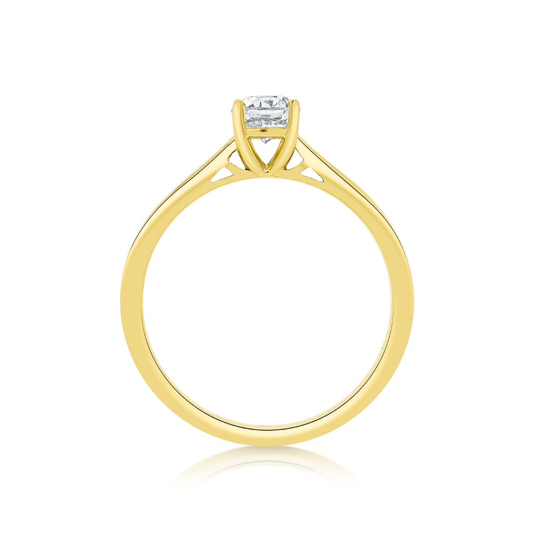 inel din aur galben de 14K  4