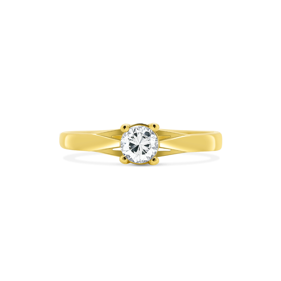 inel de logodnă din aur galben de 14K  4