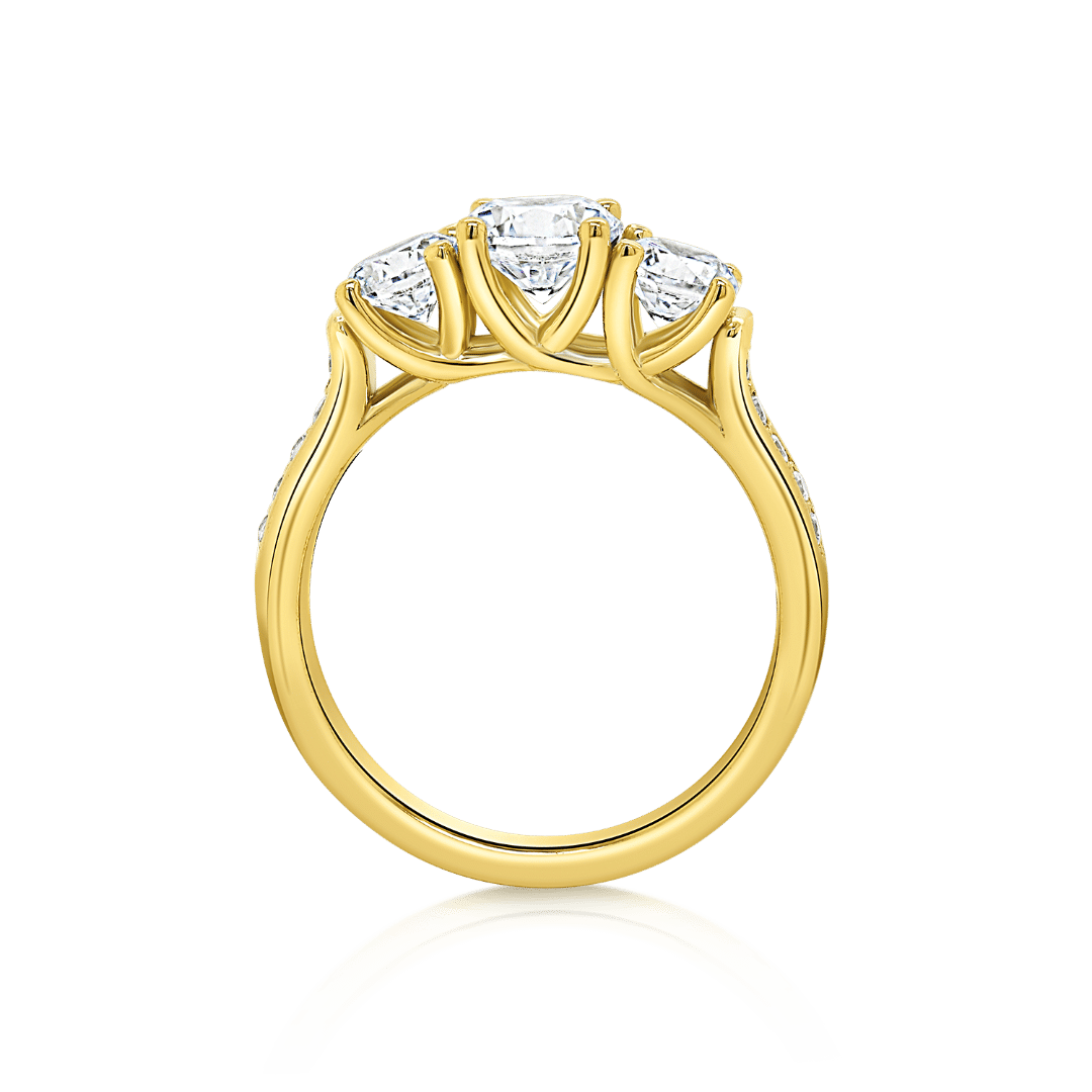 inel din aur galben de 14K  2