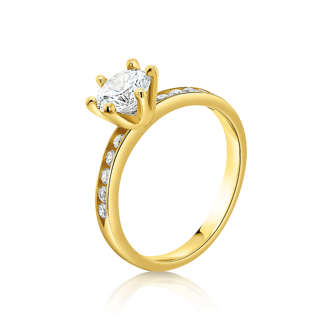 inel din aur galben de 14K  1