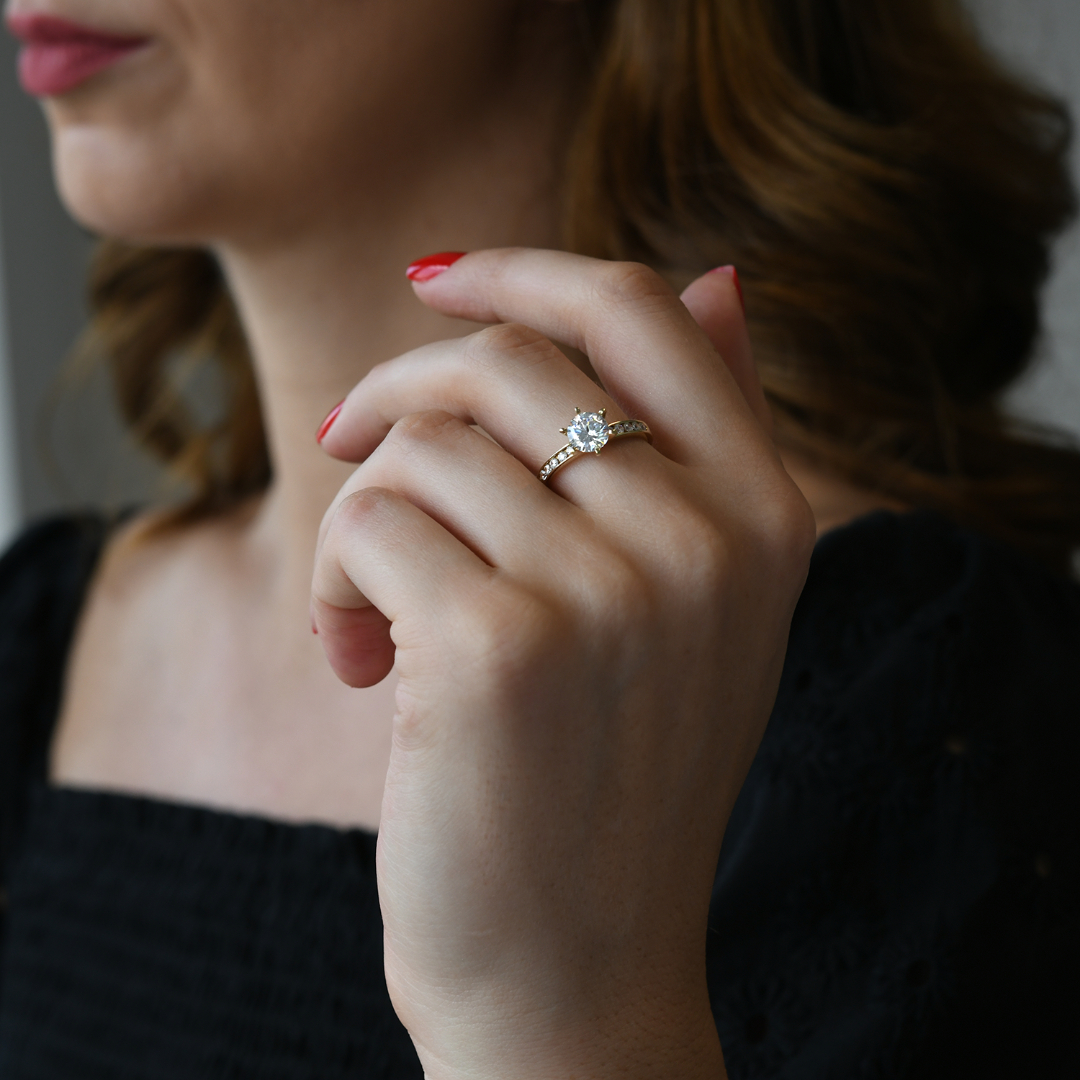 inel din aur galben de 14K  2