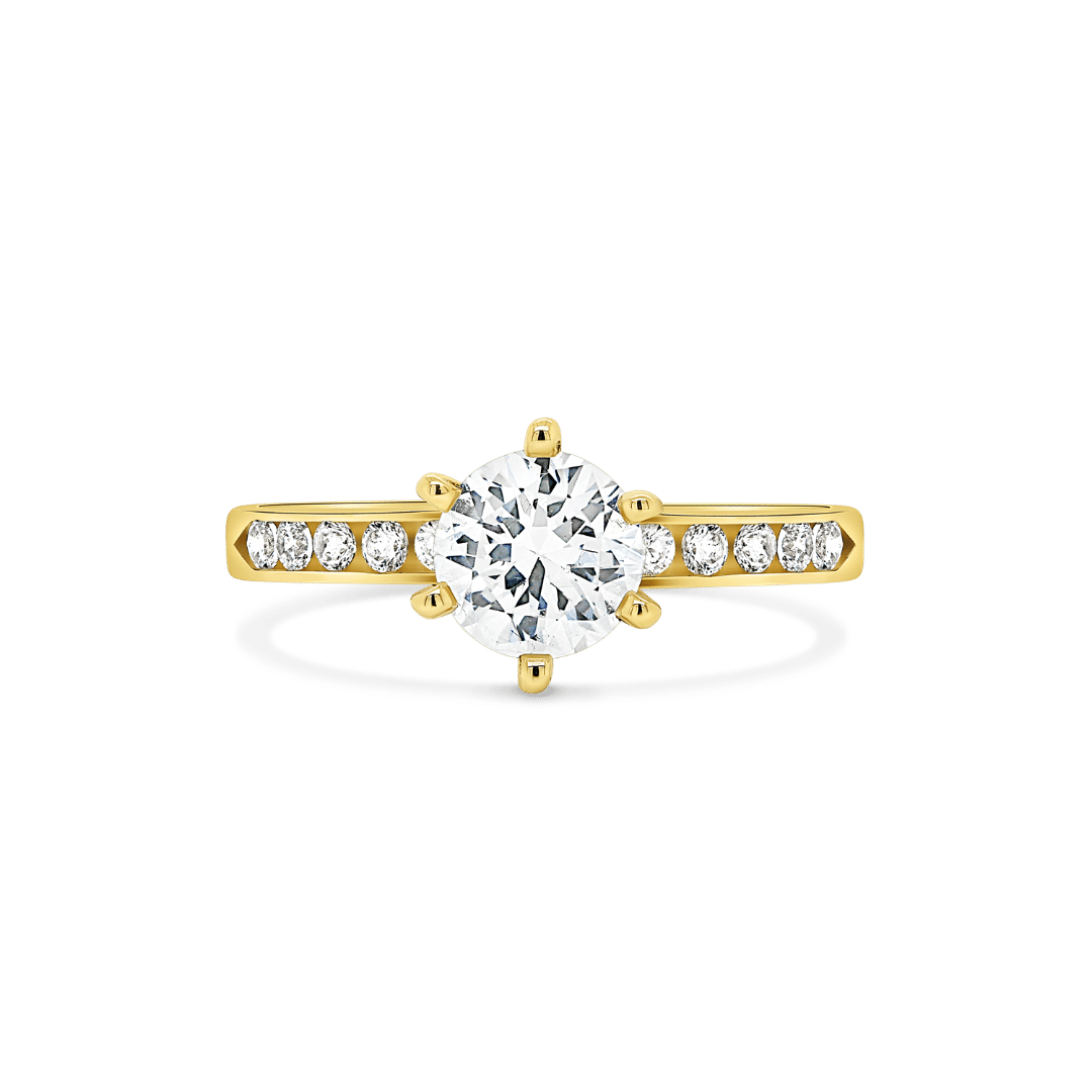 inel din aur galben de 14K  3