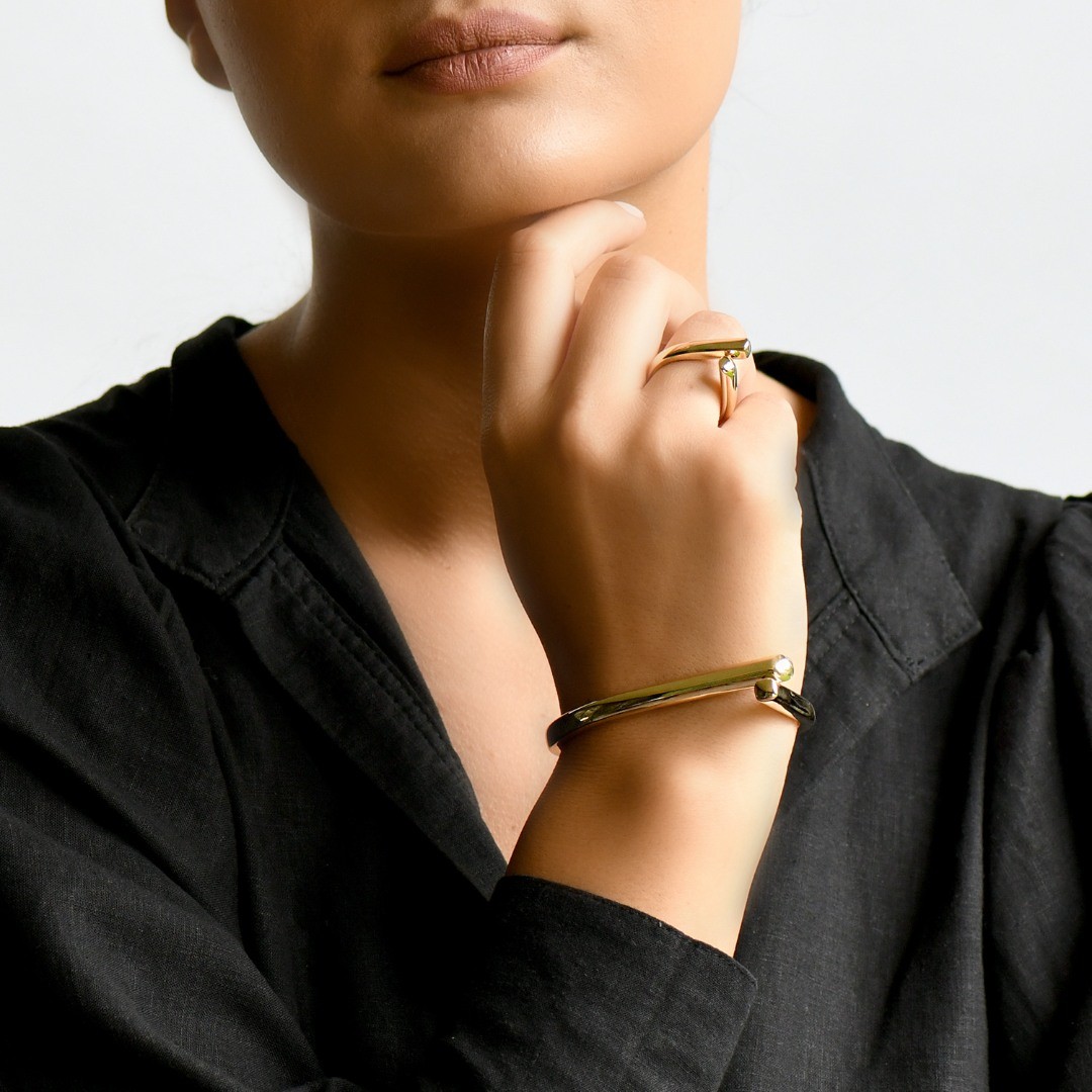 inel din aur galben de 14K  2
