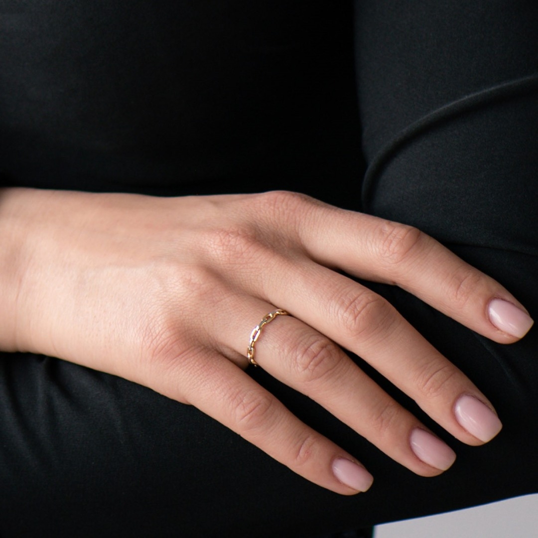 inel din aur galben de 14K  2