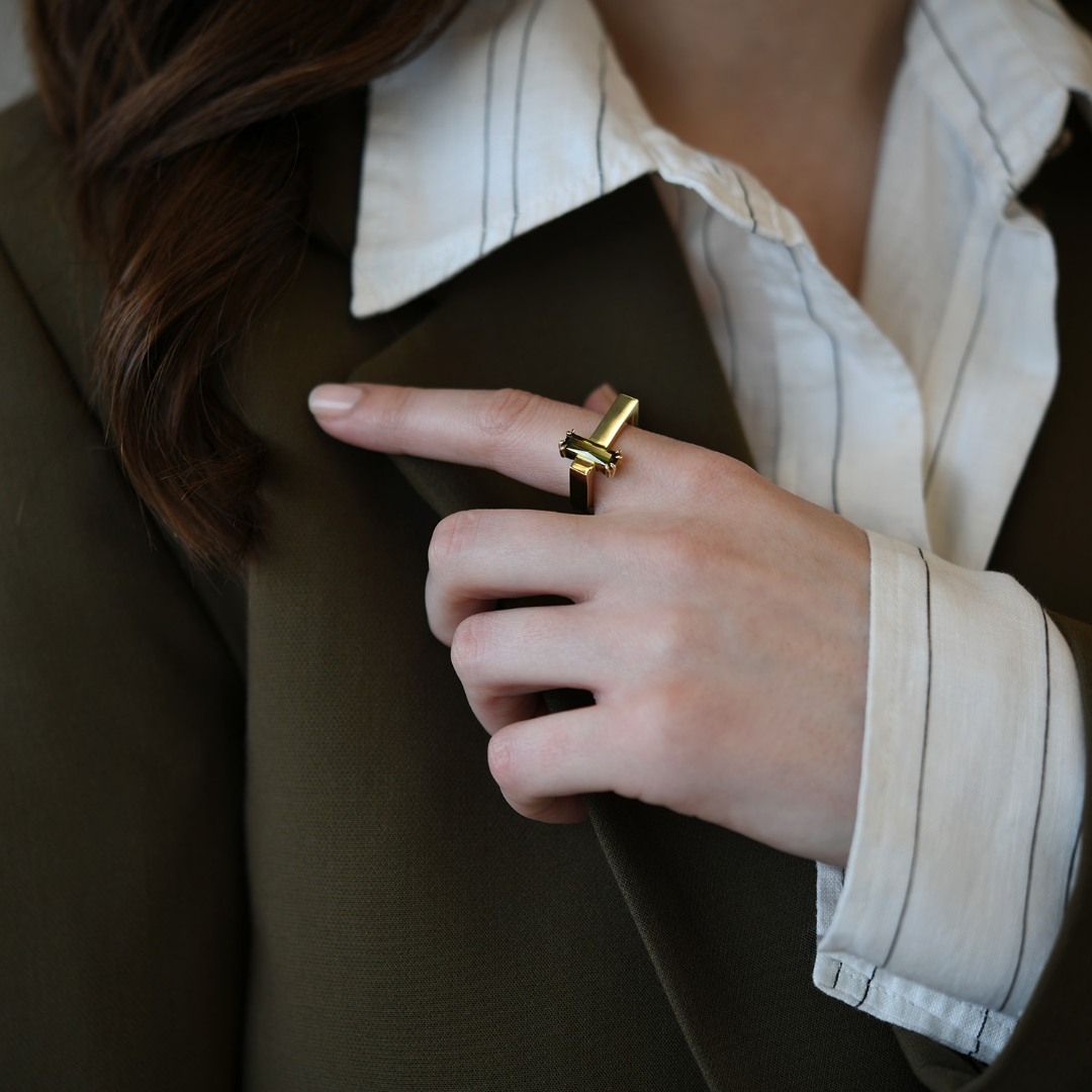 inel din aur galben de 14K  2