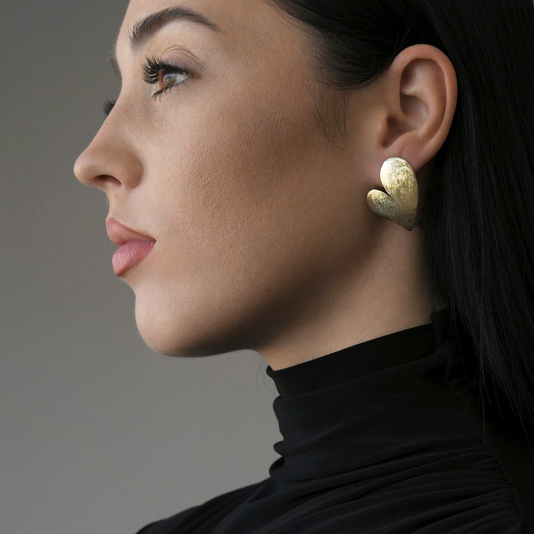 cercei din aur galben de 14K  2