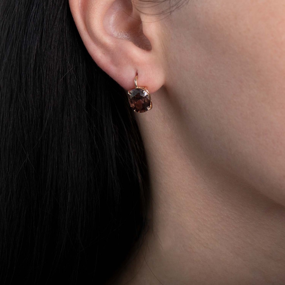 cercei din aur galben de 14K  2