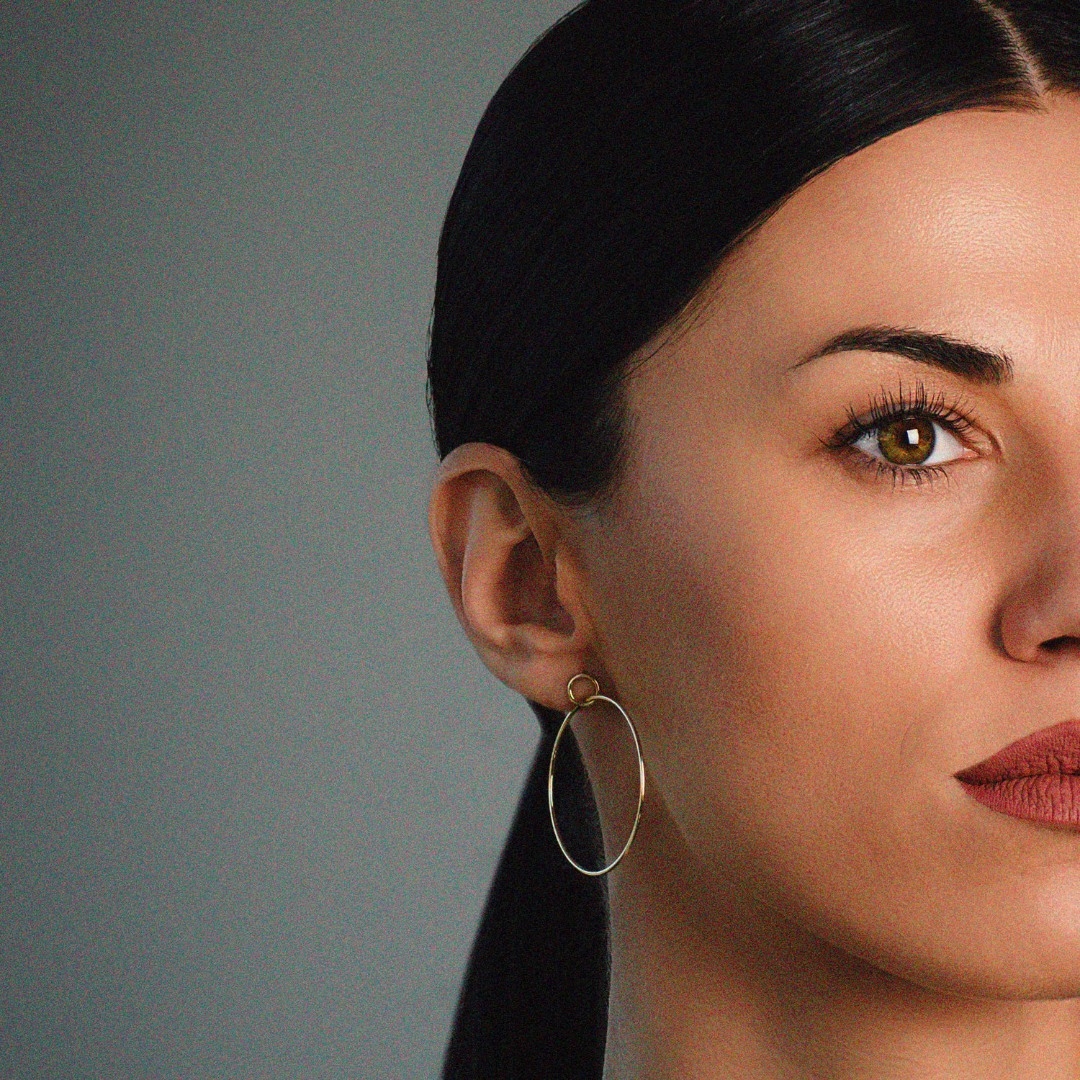 cercei din aur galben de 14K  1