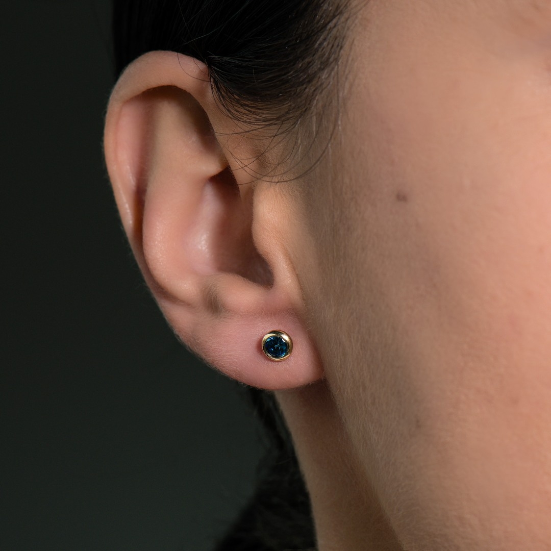 cercei din aur galben de 14K  2