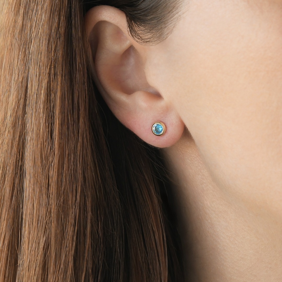 cercei din aur galben de 14K  2