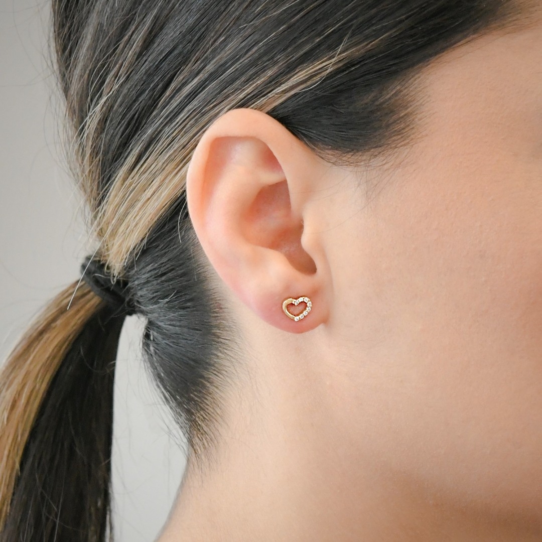 cercei din aur galben de 14K  2