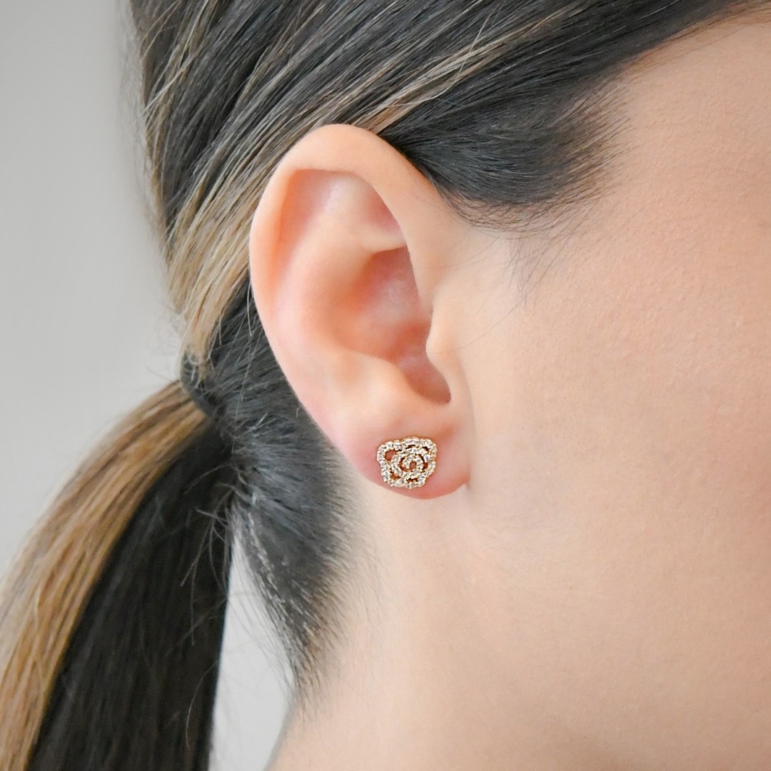 cercei din aur galben de 14K  2