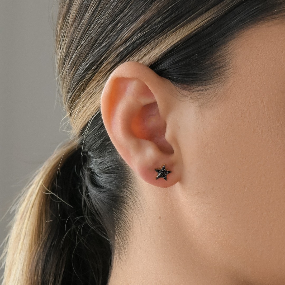 cercei din aur galben de 14K  2