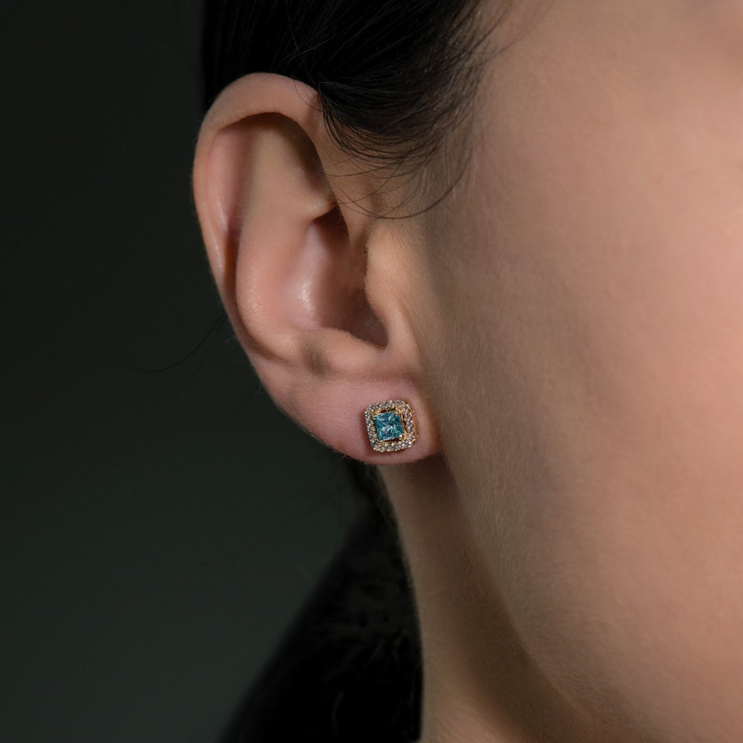 cercei din aur galben de 14K  2