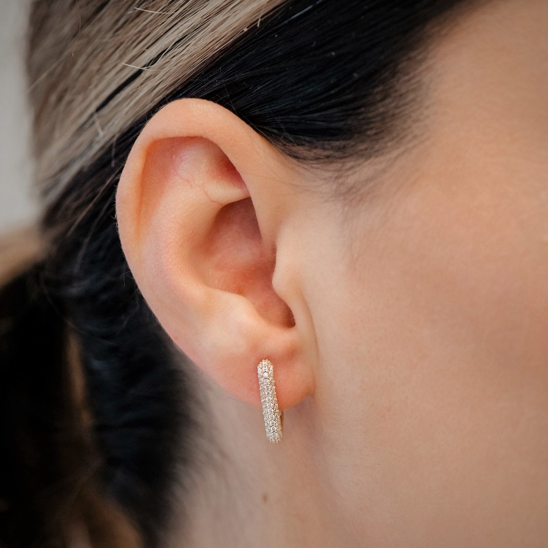 cercei din aur galben de 14K  2