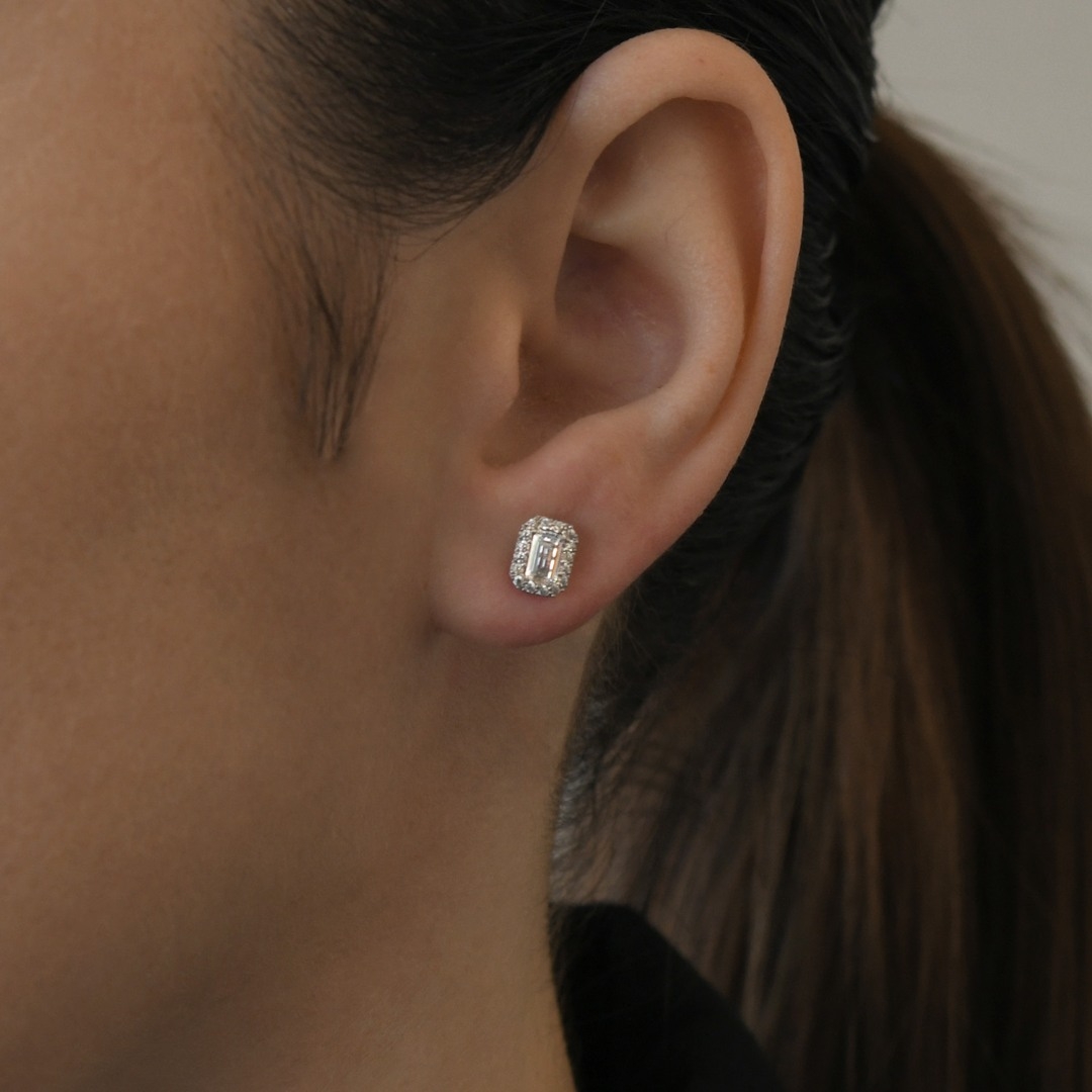 cercei din aur galben de 14K  2