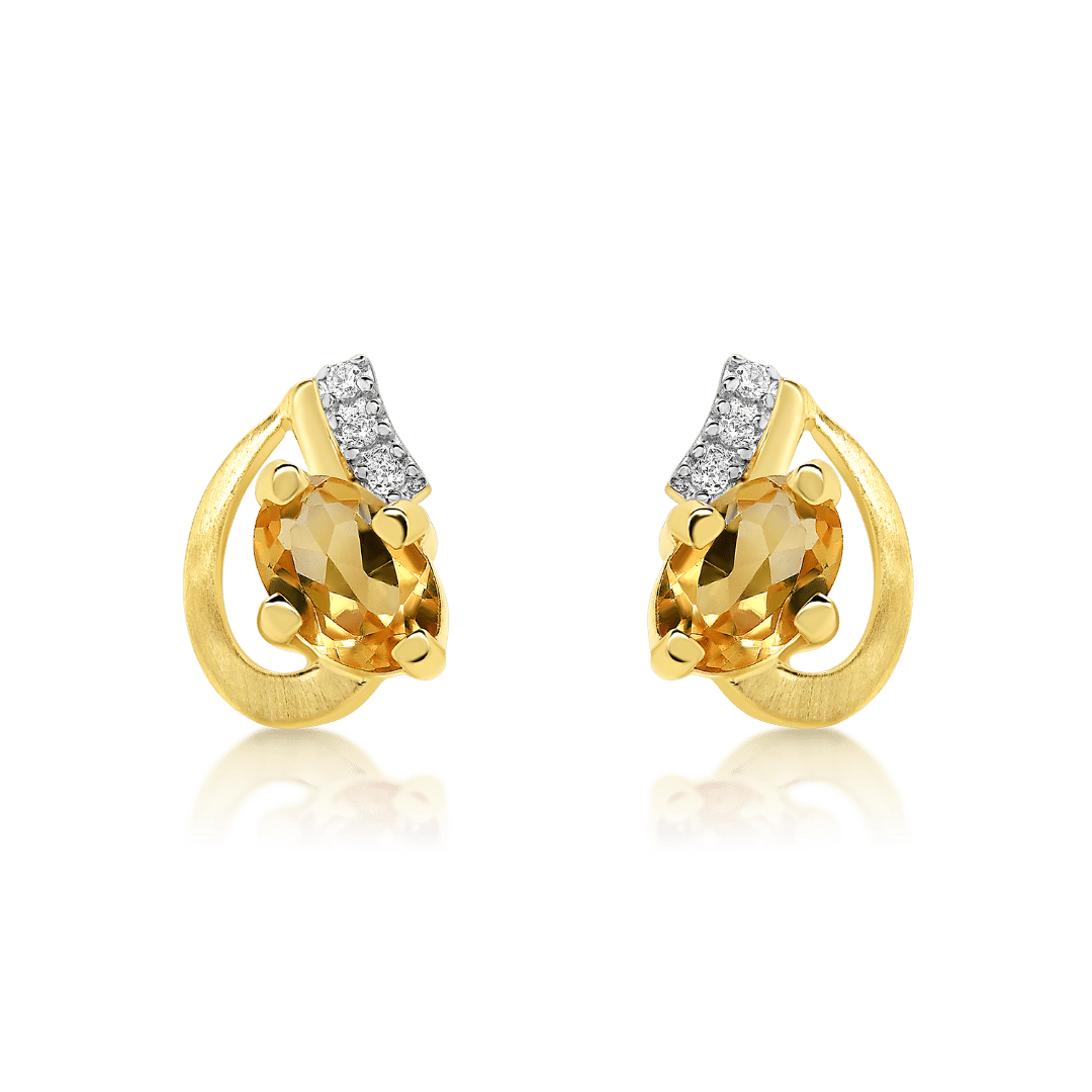 cercei din aur galben de 14K  2