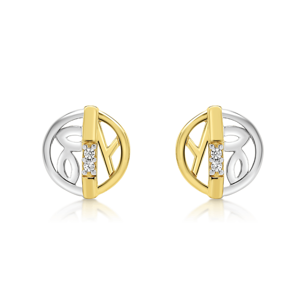 cercei din aur galben de 14K  2