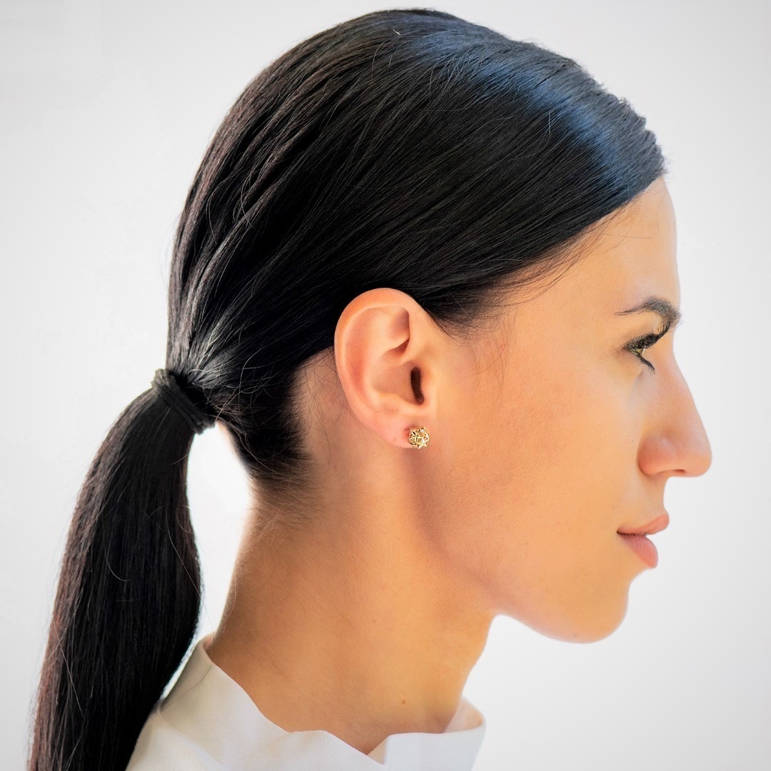 cercei din aur galben de 14K  2