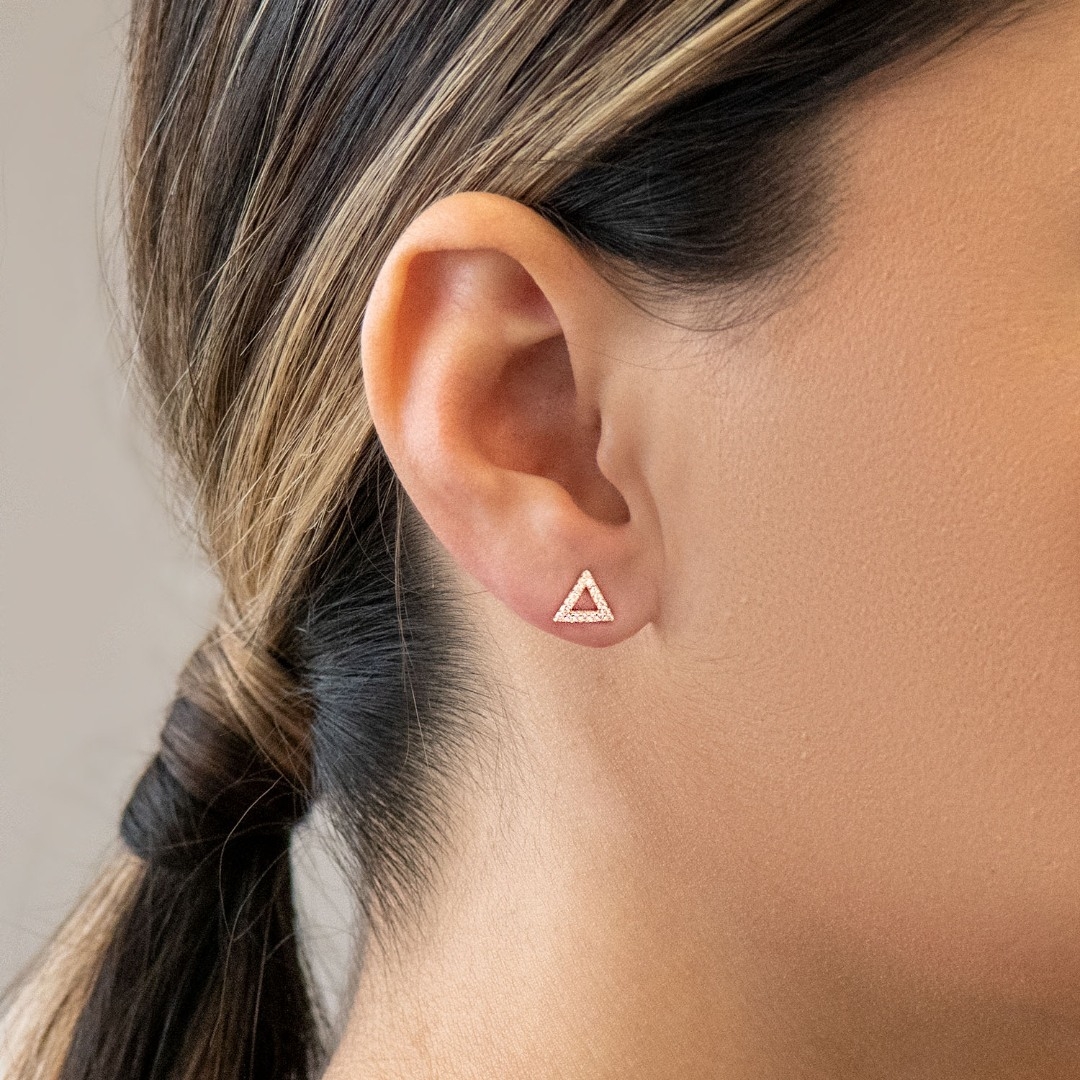 cercei din aur galben de 14K  2