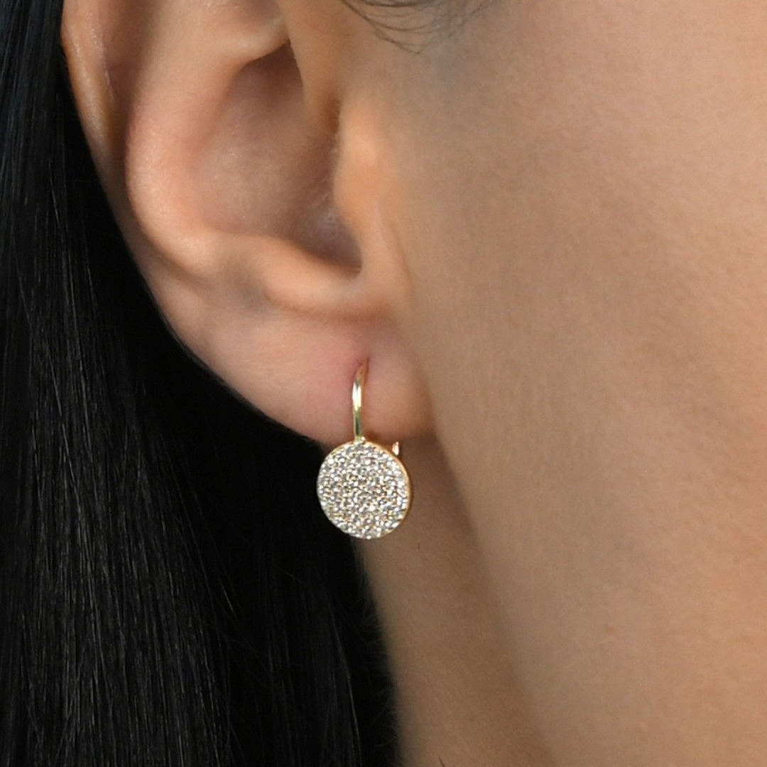 cercei din aur galben de 14K  2