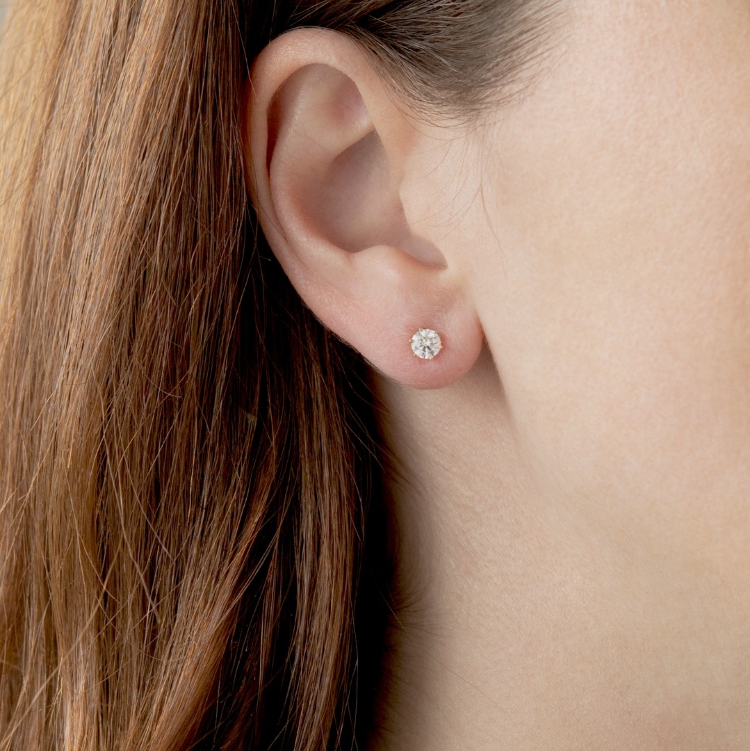 cercei din aur galben de 14K  2