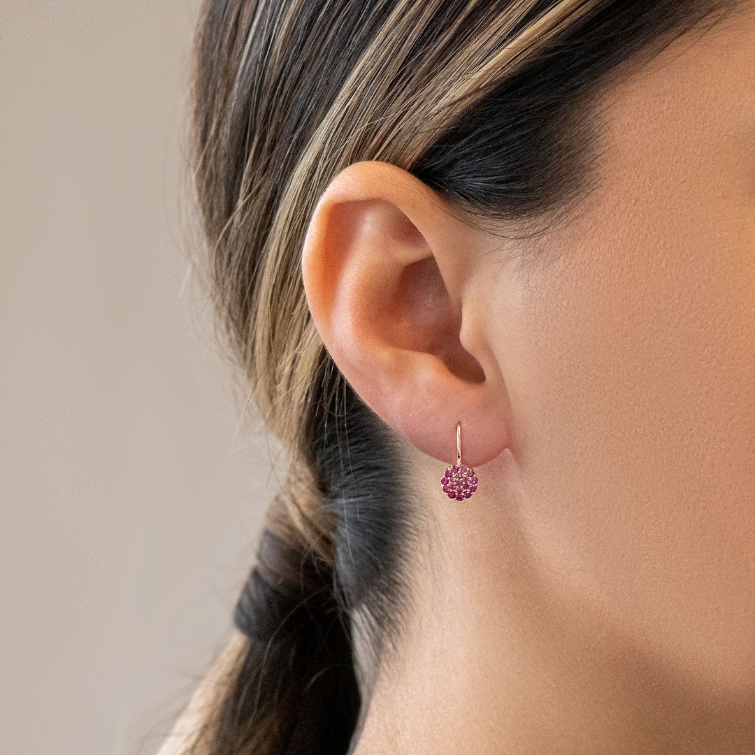 cercei din aur galben de 14K  2