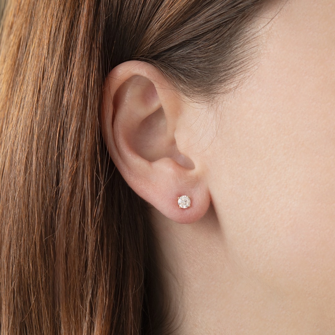 cercei din aur galben de 14K  2