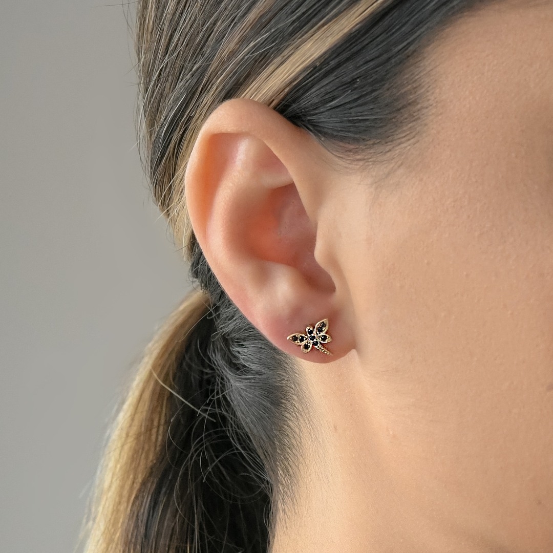 cercei din aur galben de 14K  2