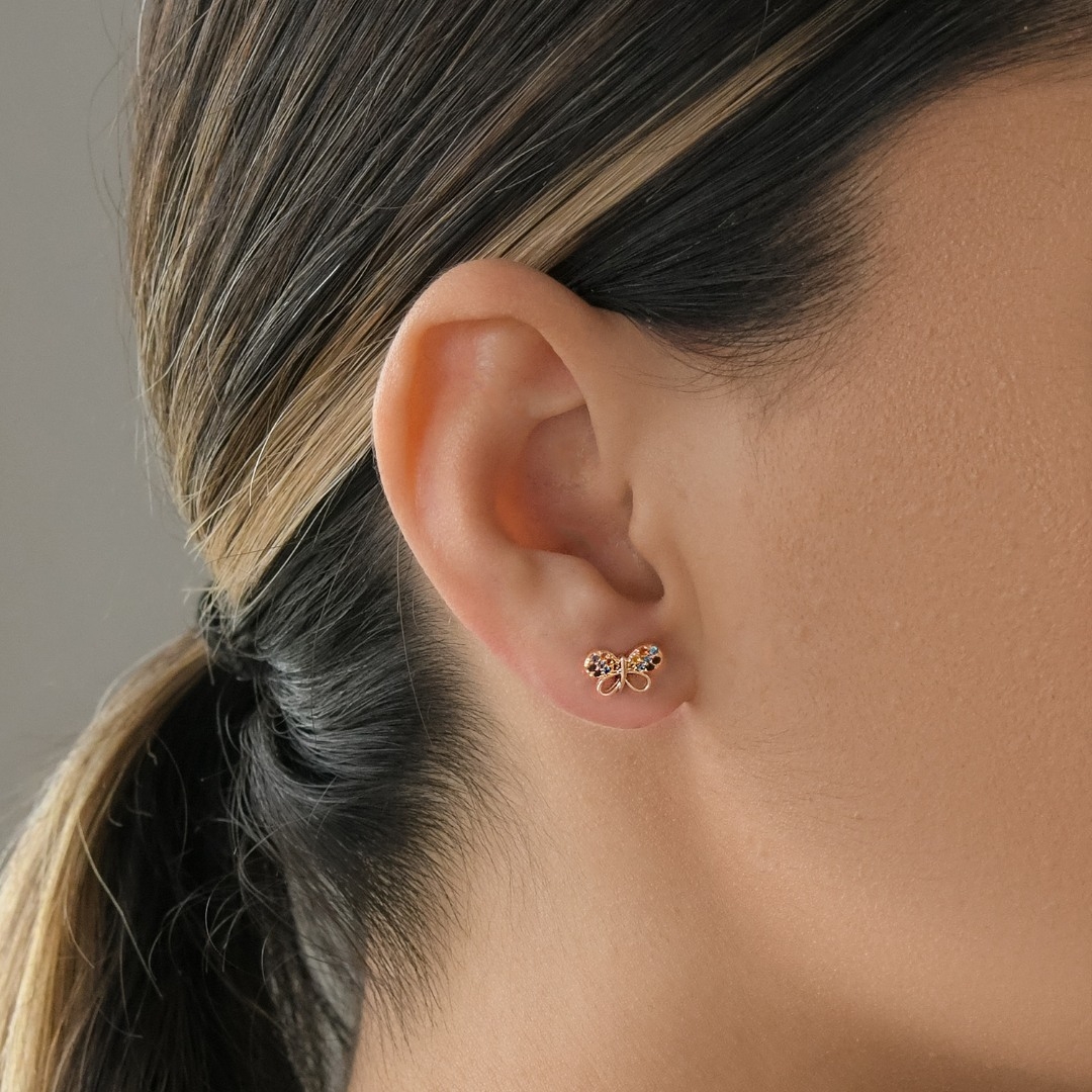 cercei din aur galben de 14K  2