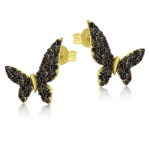 cercei din aur galben de 14K  