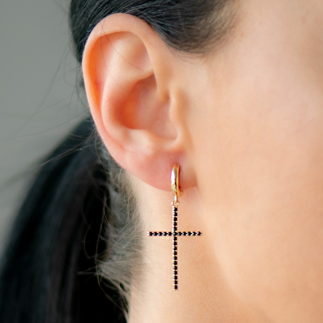 cercei din aur galben de 14K  2