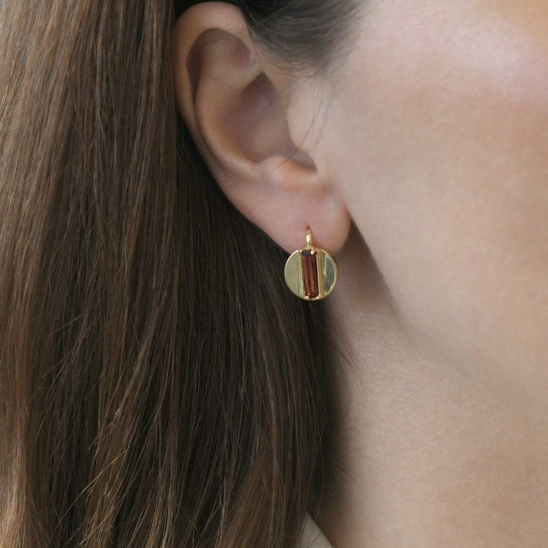 cercei din aur galben de 14K  2