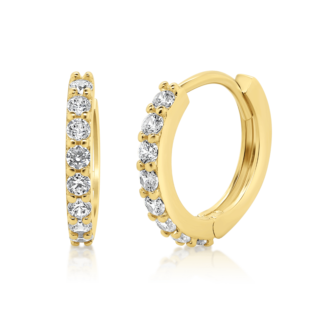 cercei pentru copii din aur galben de 14K  