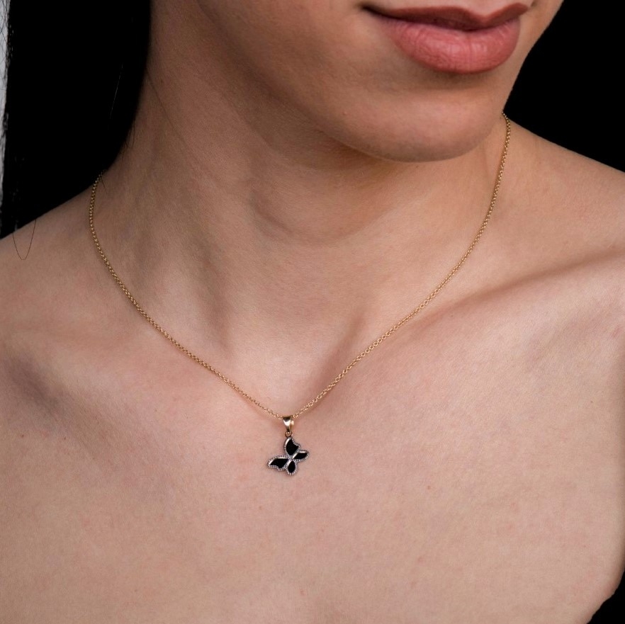 pandantiv din aur galben de 14K  2