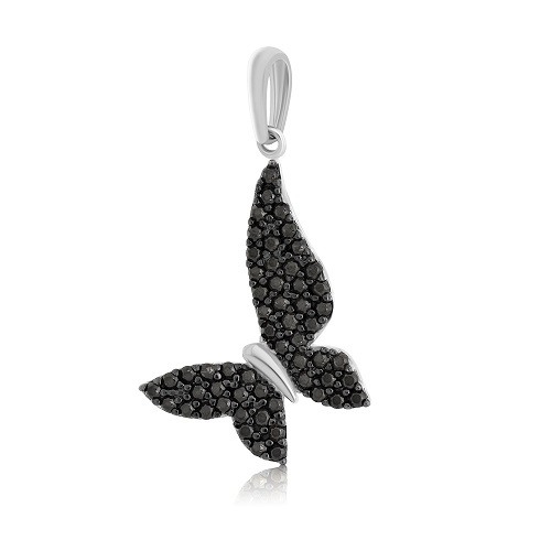 pandantiv din aur alb de 14K  