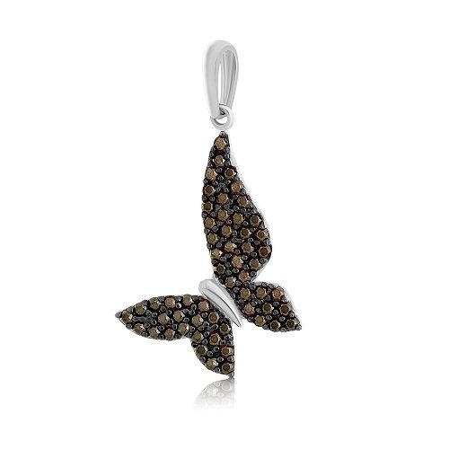 pandantiv din aur alb de 14K  