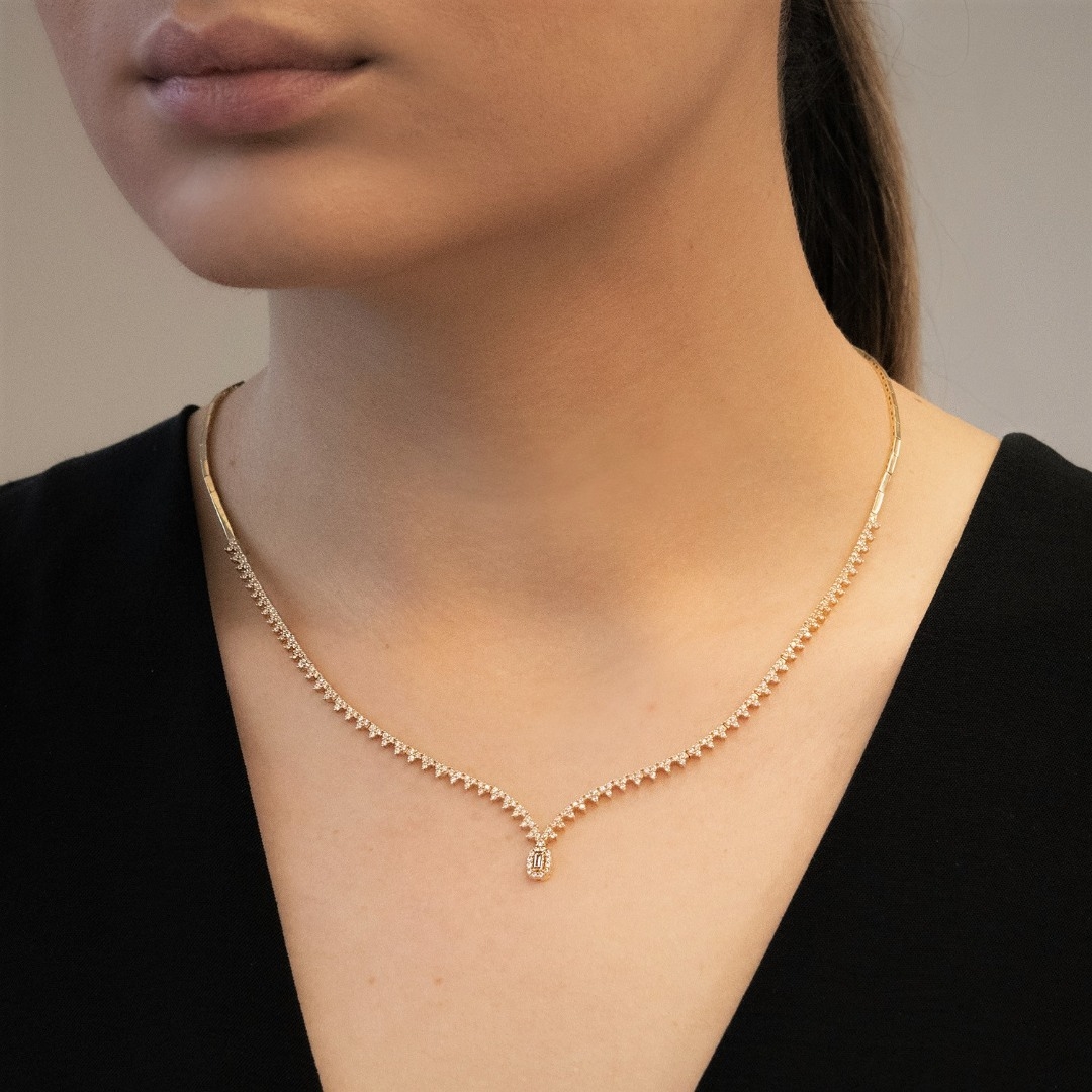 colier din aur galben de 14K  2