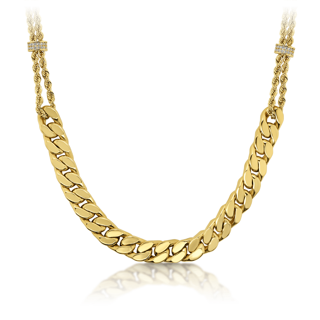 lanț din aur galben de 14K  