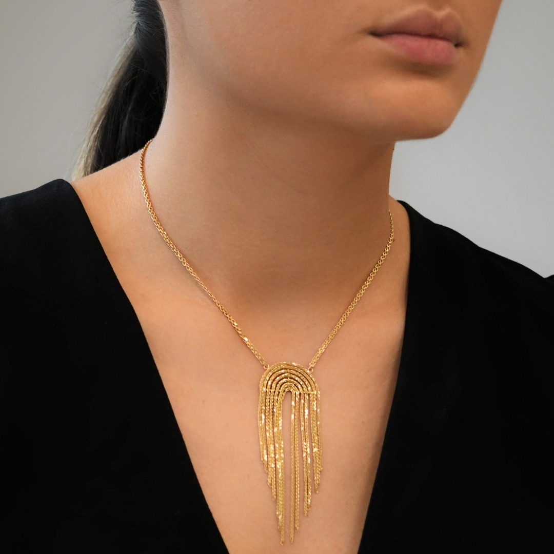 colier din aur galben de 14K  2