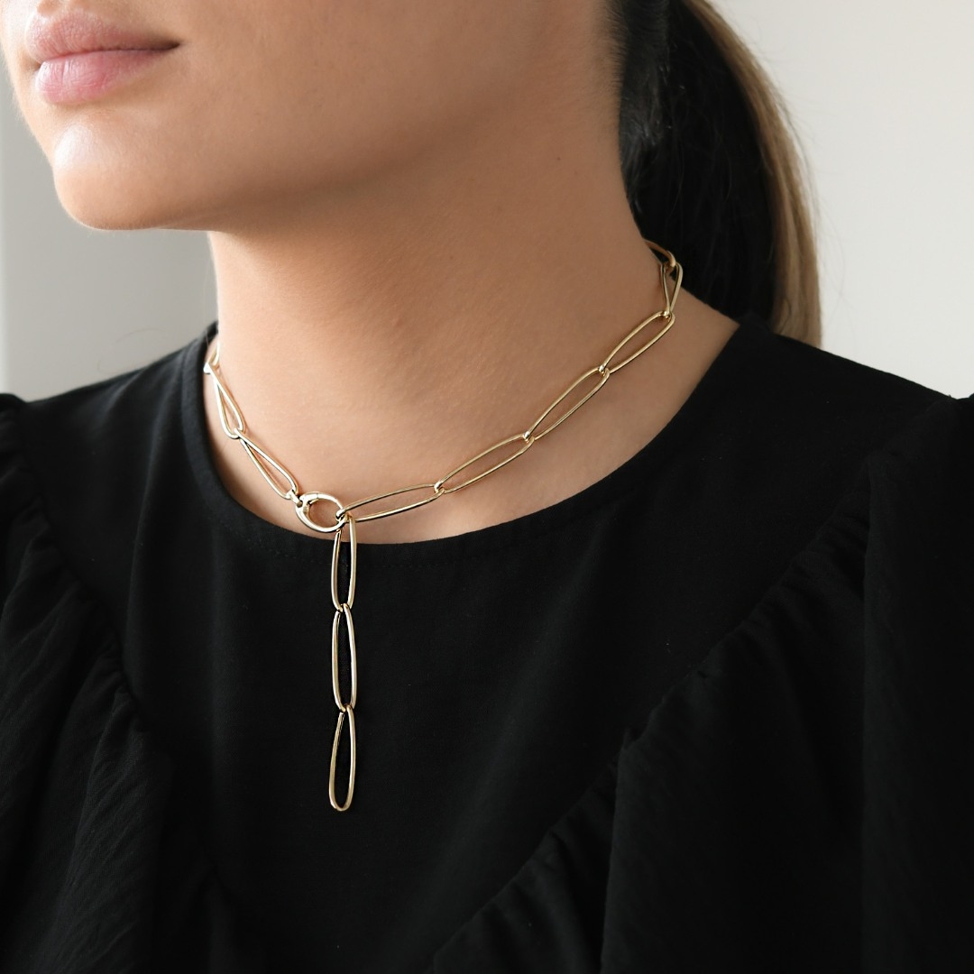 lanț din aur galben de 14K  4