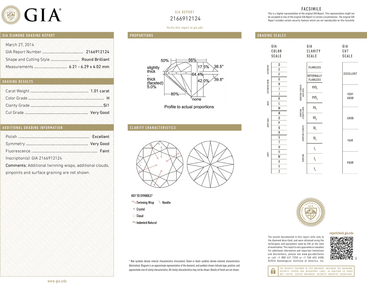 inel de logodnă din aur alb de 18K cu Diamant natural certificat GIA  4