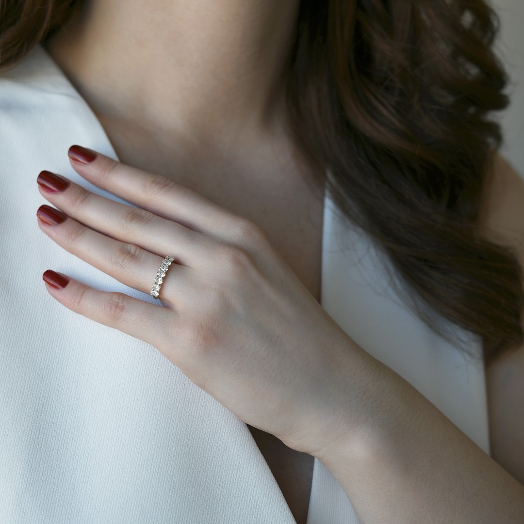 inel din platină cu Diamante naturale  2