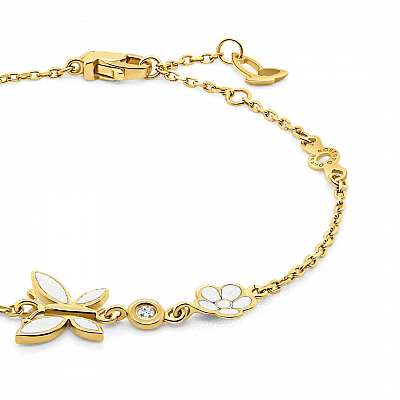 Brățară din aur galben de 14K cu Diamant natural